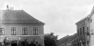 Olsztynek Lata 1930-1940 , nieistniejąca już dziś gospoda Tannenbergkrug ul. Gdańska 1 logo